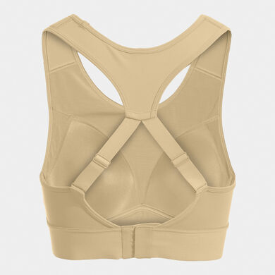Sujetador deportivo mujer Core beige