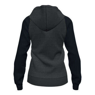 Casaco com capuz mulher Academy IV antracite preto