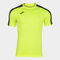 T-shirt maniche corte uomo Academy III giallo fluorescente nero