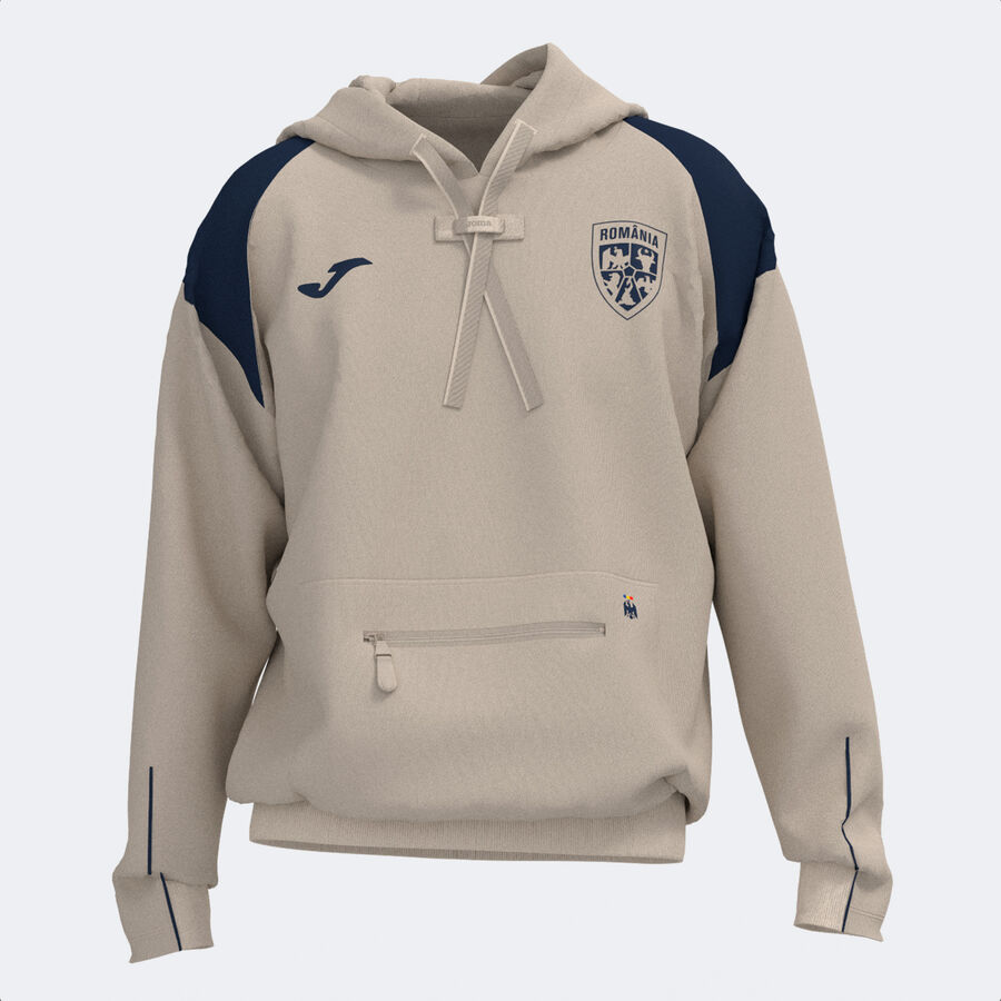 SUDADERA CON CAPUCHA PASEO FED. FUTBOL RUMAN&Iacute;A