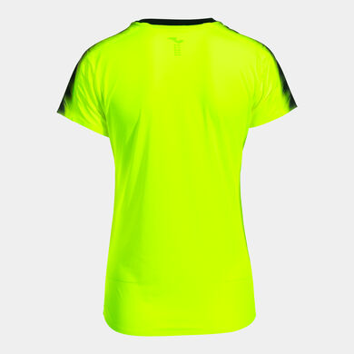 Camiseta manga corta mujer Elite XI amarillo flúor negro