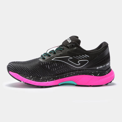 Zapatillas running Hispalis 21 mujer negro fucsia