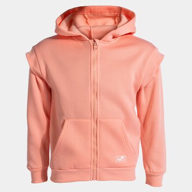 Veste à capuche fille Lion rose
