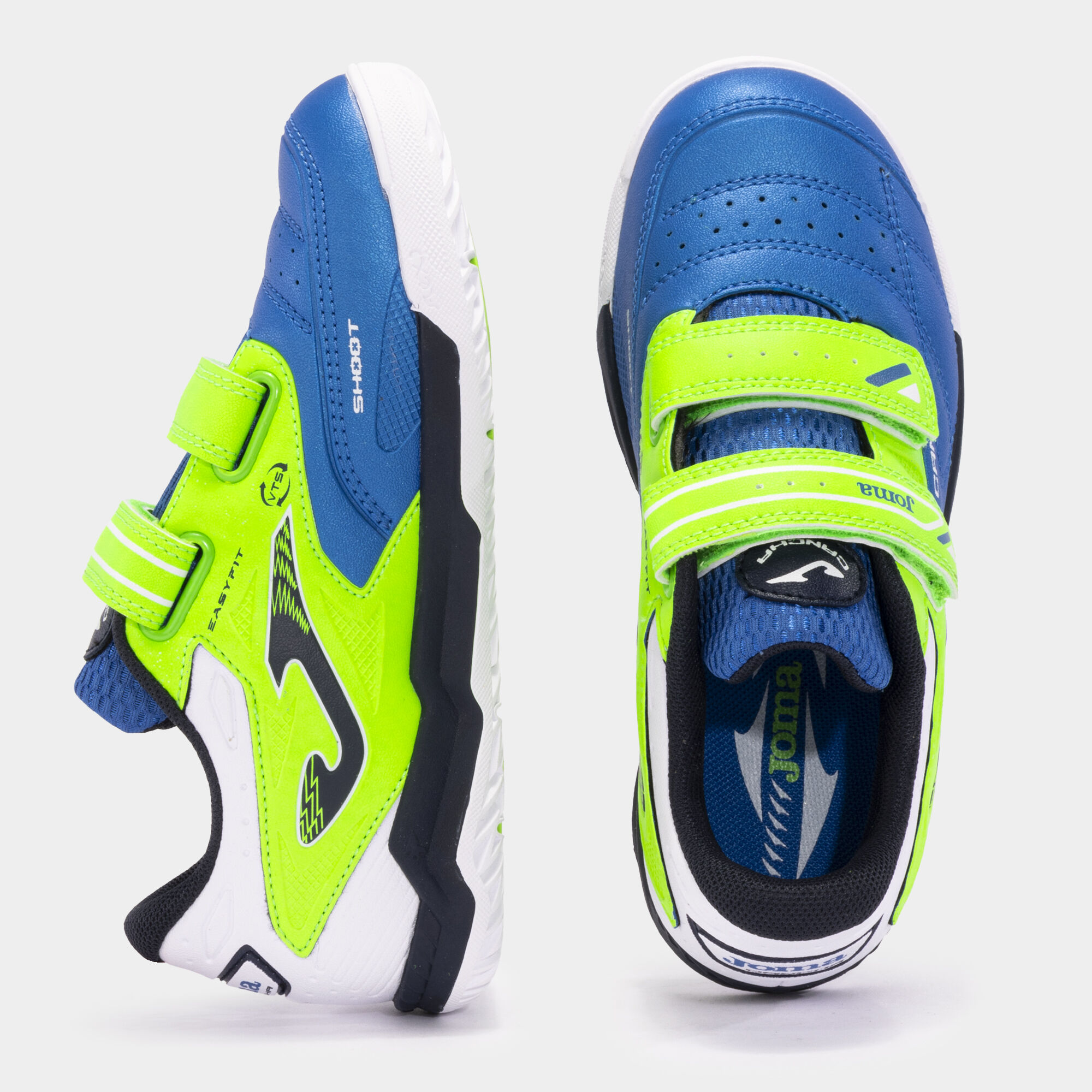 Futsal shoes Cancha Jr 24 indoor junior royal blue green | JOMA®