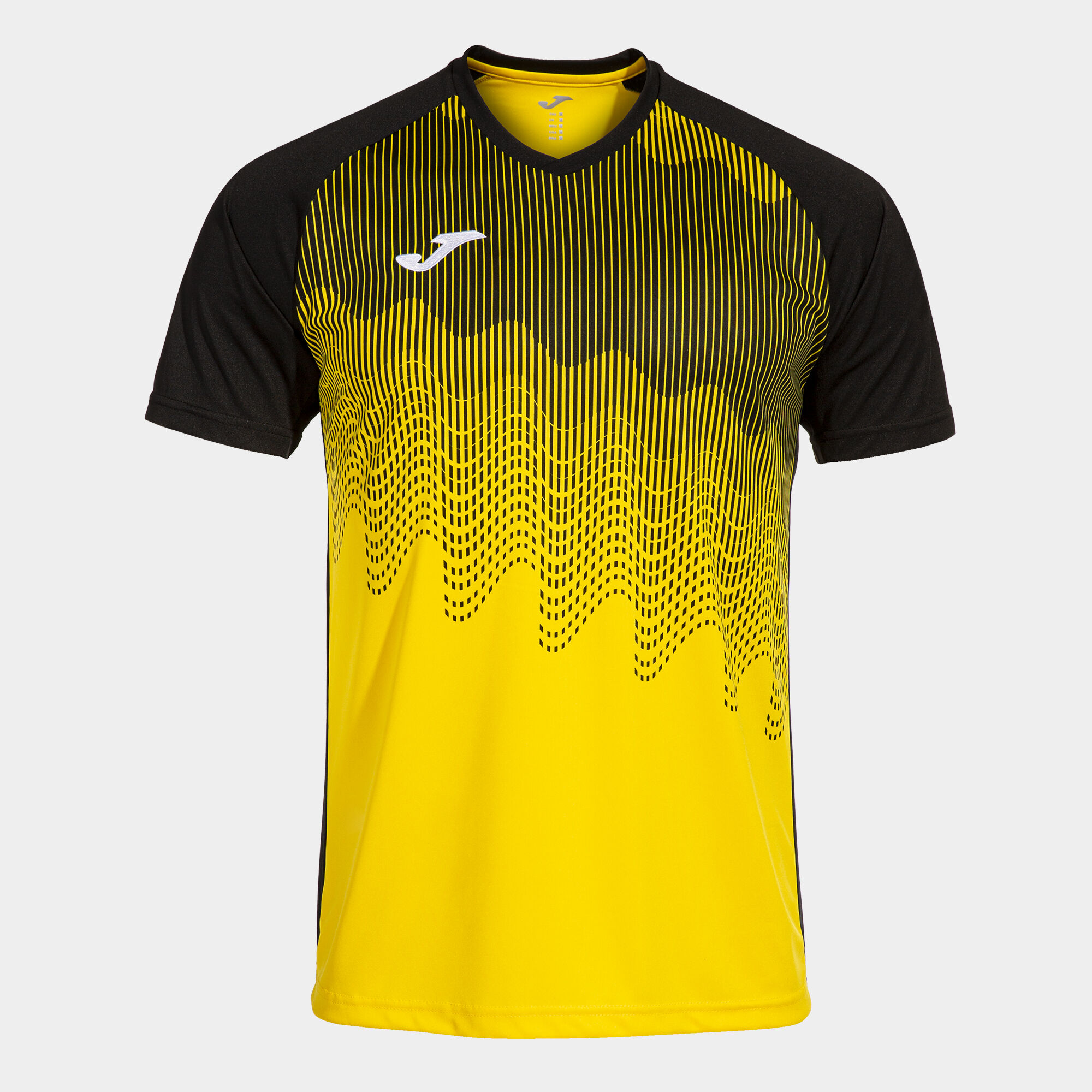 Shirt short sleeve man Tiger VI yellow black
