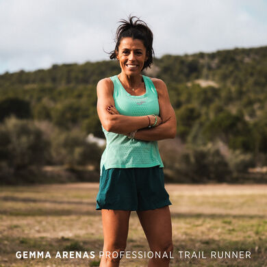 Sleeveless t-shirt woman Trail Hydrogen blue