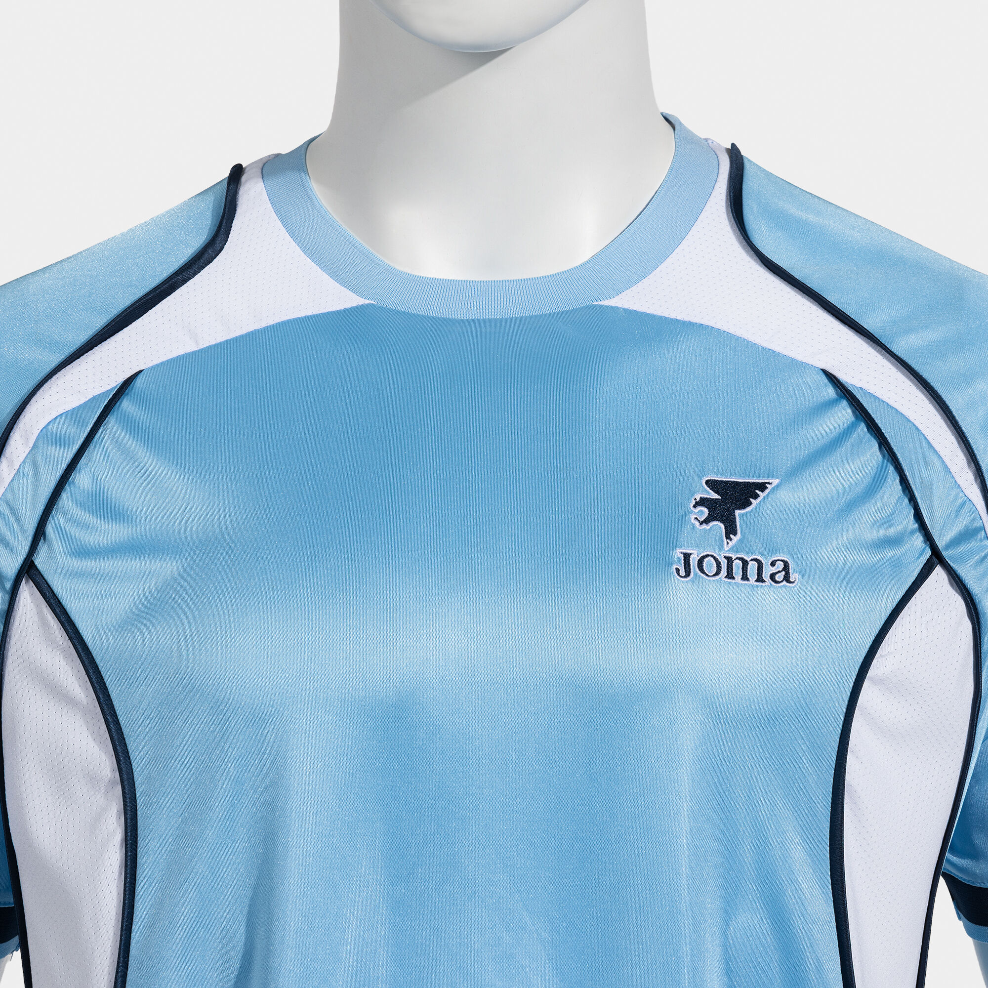 Shirt short sleeve man Futbol Retro Mundial sky blue white | JOMA®
