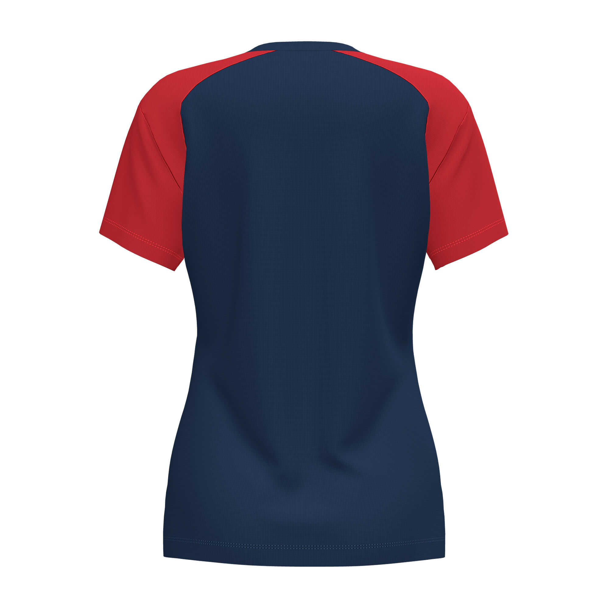 Koszulka z krótkim rękawem kobiety Academy IV granatowy czerwony