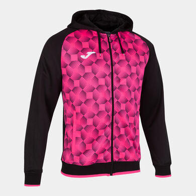 Veste à capuche homme Supernova III noir rose fluo