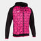 Hooded jacket man Supernova III black fluorescent pink