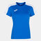 Shirt short sleeve woman Academy III royal blue white