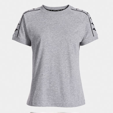 Camiseta manga corta mujer Heroic gris negro