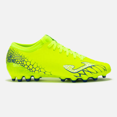 Botas fútbol Gol 25 césped artificial AG amarillo flúor