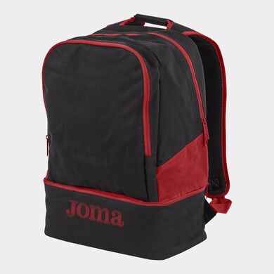 Mochila Estadio III negro rojo