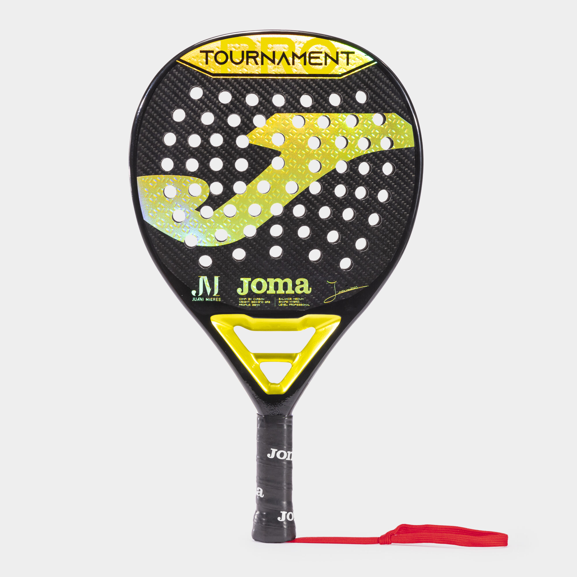 Padel racket Tournament JUANI MIERES black yellow
