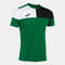 Tricou cu mânecă scurtă bărbaȚi Crew V verde negru alb