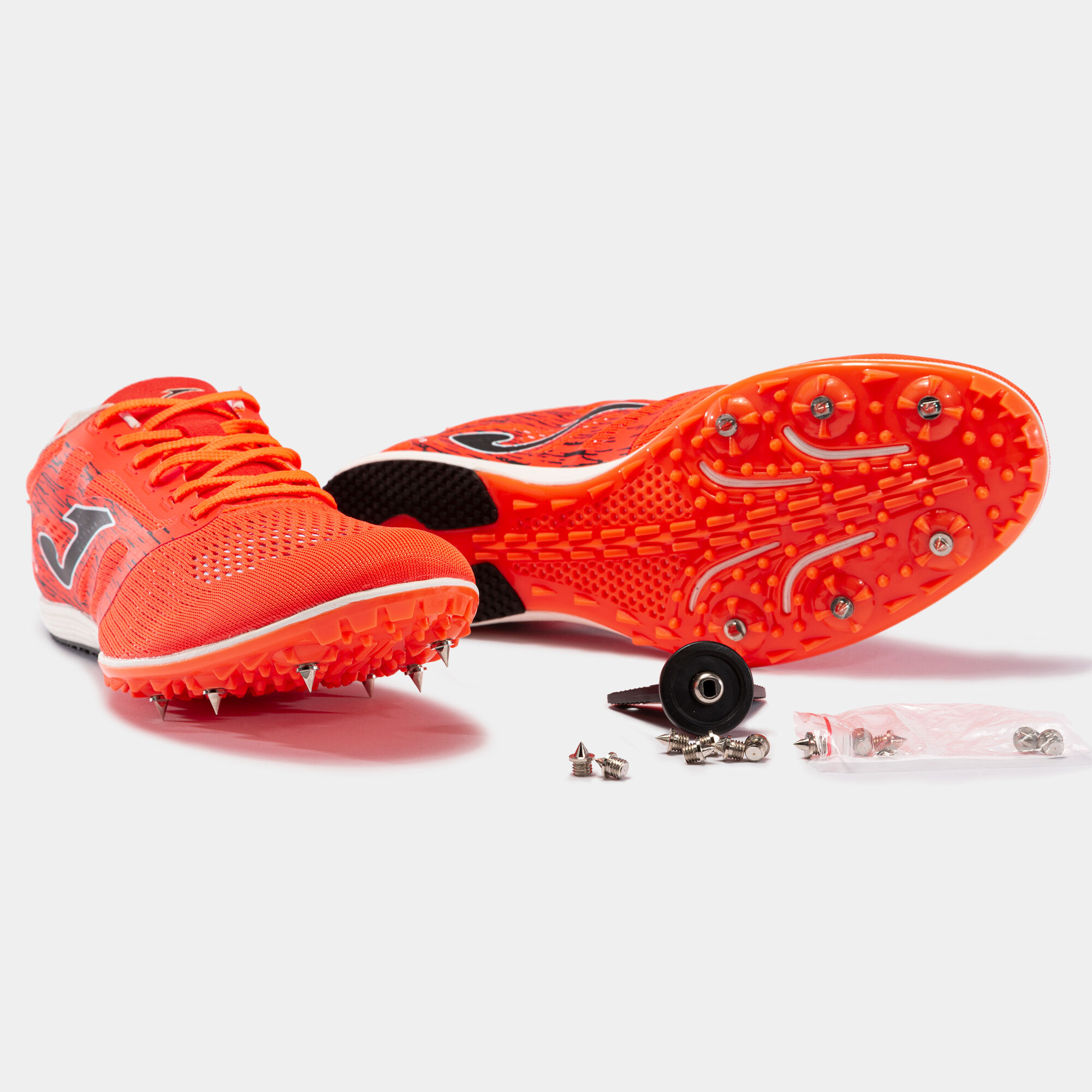 Zapatillas running Flad 21 clavos hombre coral