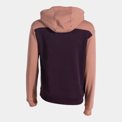 Sudadera con capucha ni&ntilde;o Park camel burdeos