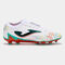 Botas fútbol Striker 25 terreno firme FG blanco