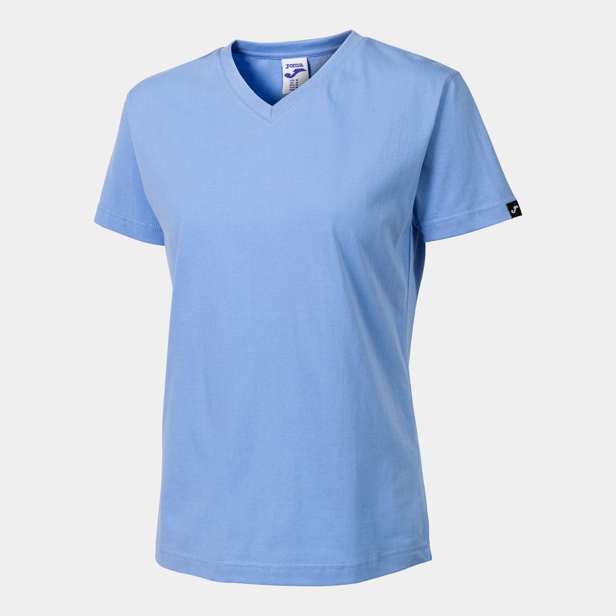 T-shirt manga curta mulher Versalles azul