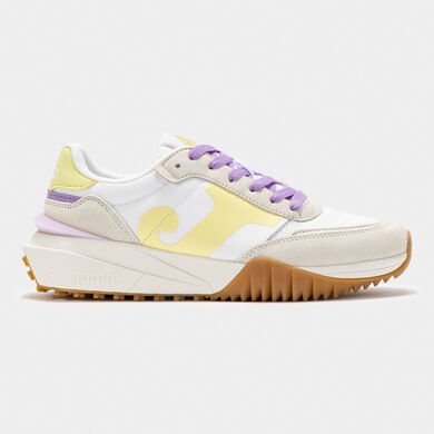 Zapatillas casual C.501 Lady 25 mujer blanco amarillo