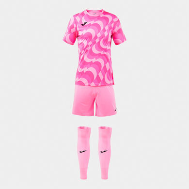 Conjunto homem Area rosa fluorescente