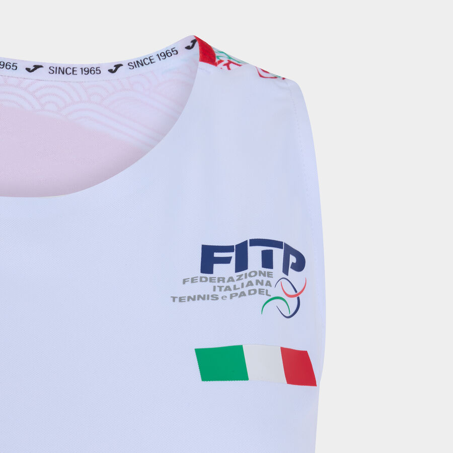 CAMISETA SIN MANGAS MUJER COMP. OFI. FED. ITALIA TENIS Y PADEL