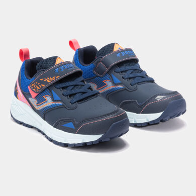Trail-running shoes Tundra Jr 25 junior navy blue pink