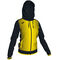 Chaqueta con capucha mujer Supernova negro amarillo