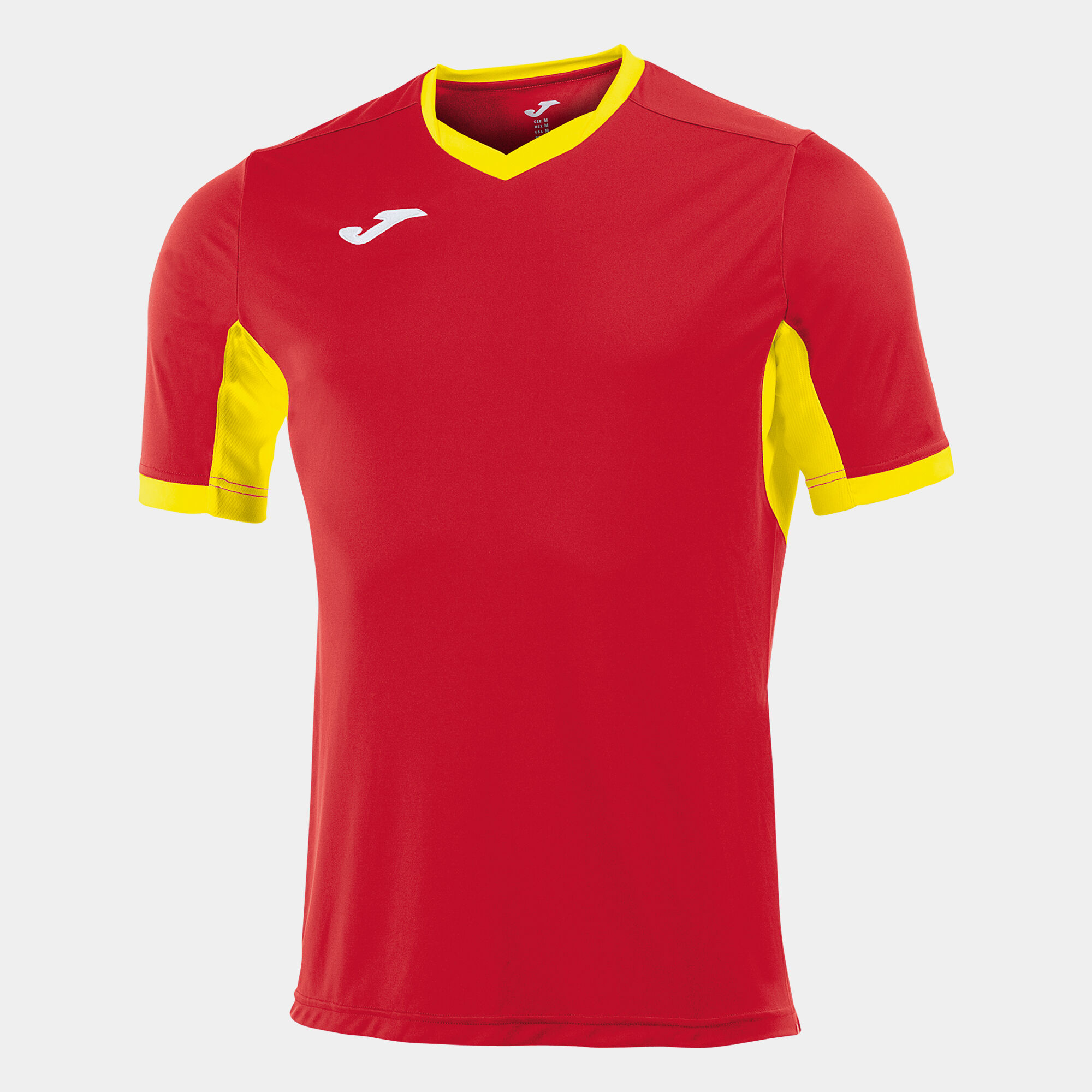 T-shirt manga curta homem Championship IV vermelho amarelo