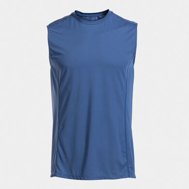 Camiseta sin mangas hombre Indoor gym azul