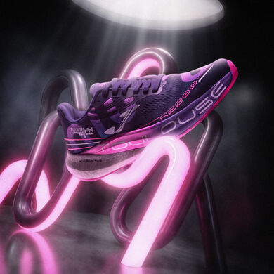 Zapatillas running R.2000 25 Toulouse Métropole Run Experience unisex morado rosa