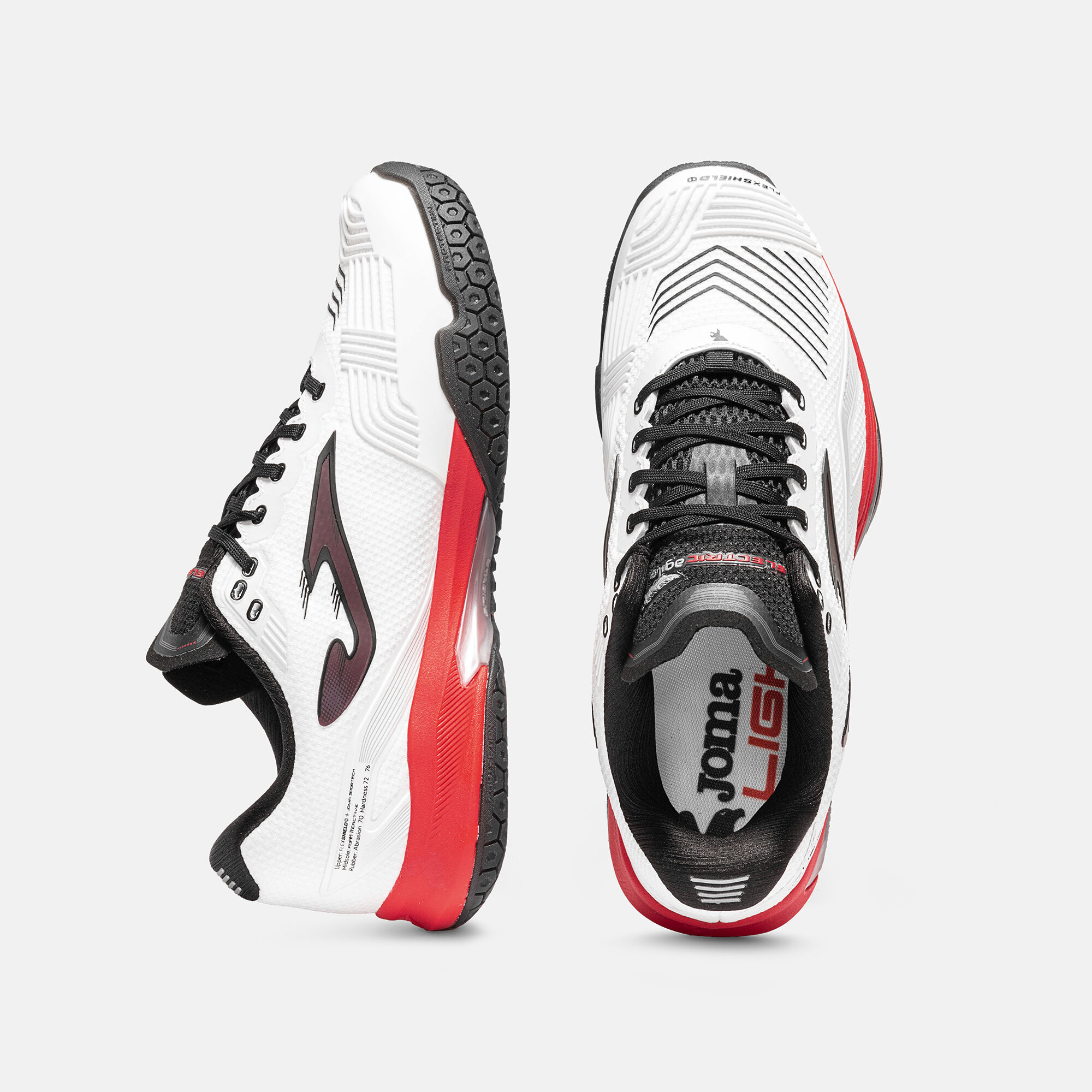 Shoes Electric Men 26 hard court man white red | JOMA®