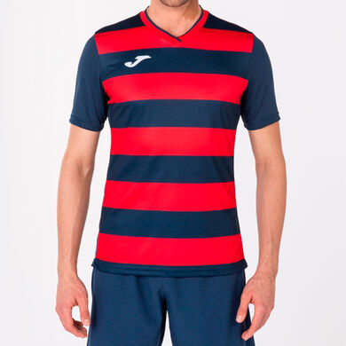 Maillot manches courtes homme Europa IV bleu marine rouge