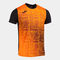 Shirt short sleeve man Elite VIII black orange