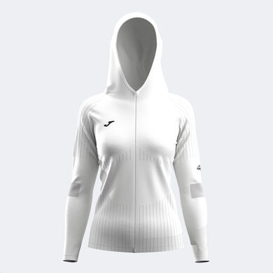 Casaco com capuz mulher R-Trail Nature branco