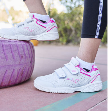 Chaussures casual School 21 junior blanc fuchsia