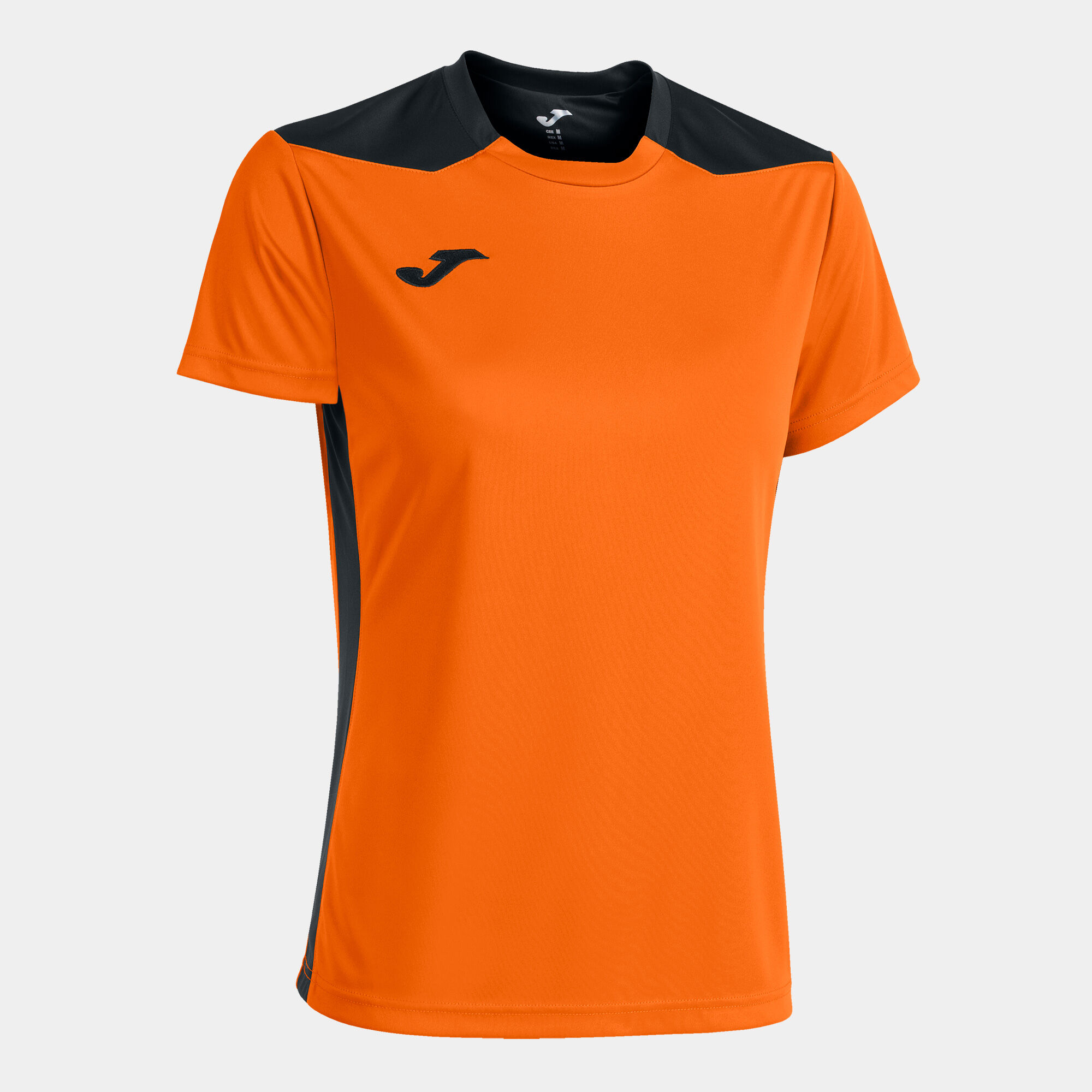 Kurzarmshirt frau Championship VI orange schwarz