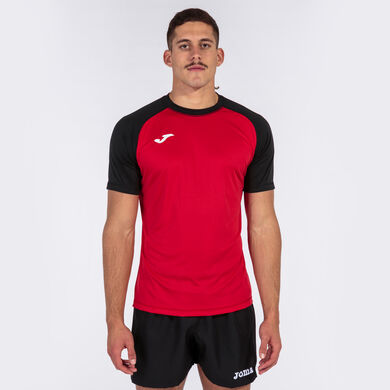 Camiseta manga corta hombre Teamwork rojo negro