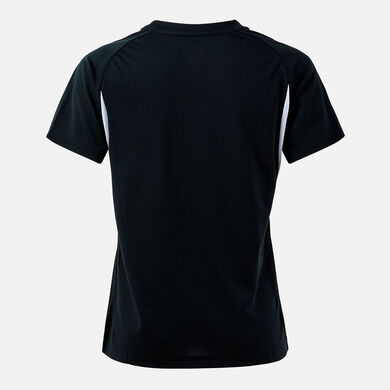 Tricou cu m&acirc;necă scurtă damă Championship 20 negru roșu