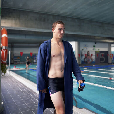 Swimming shorts man Splash black