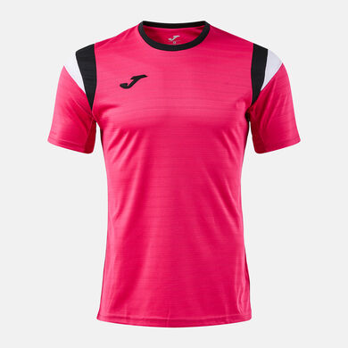 Shirt short sleeve man Terra fuchsia black