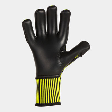 Guantes portero fútbol Area 360 negro amarillo flúor