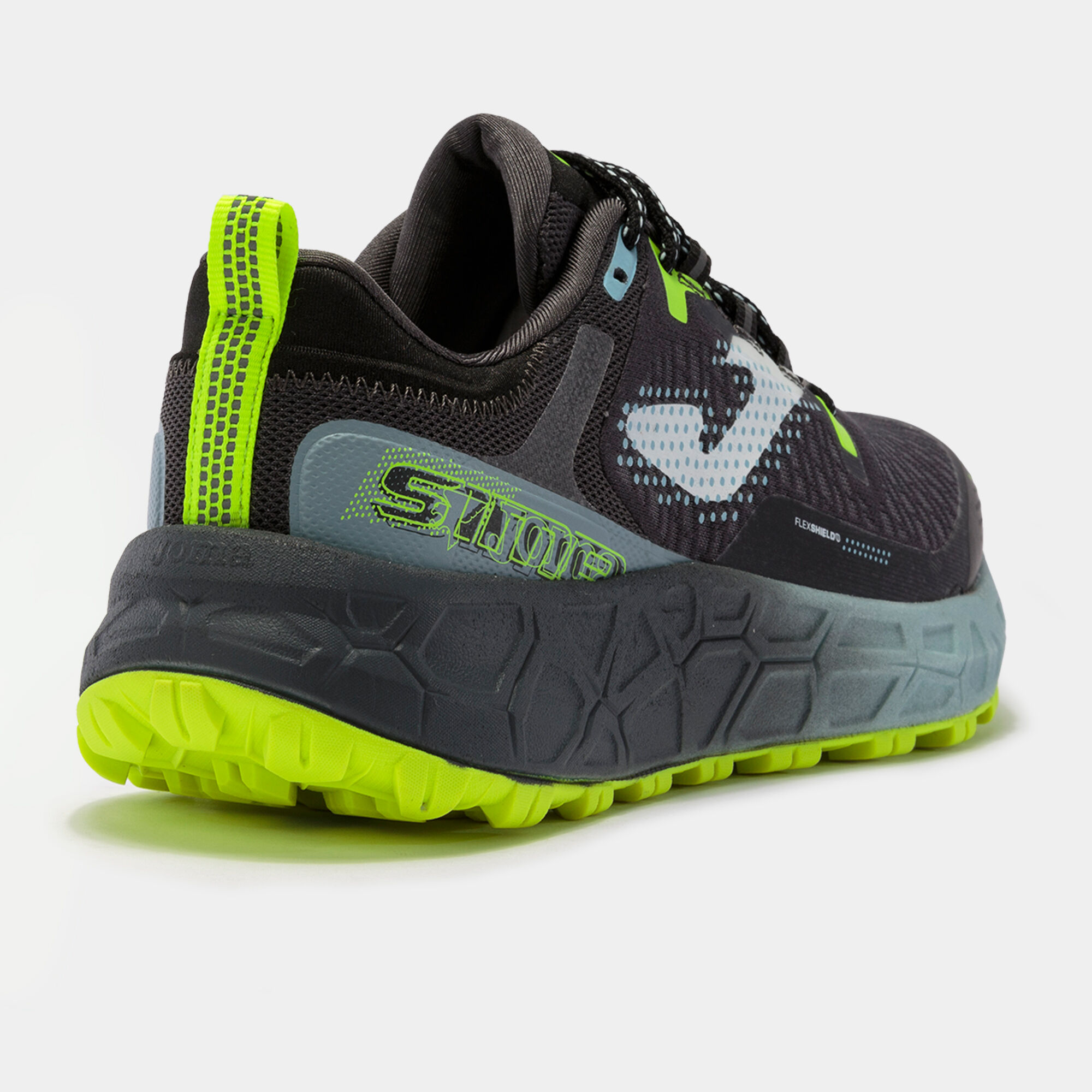 Cuando Distribuir Cuaderno Trail-running shoes Sima 22 man black fluorescent yellow