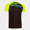 Shirt short sleeve man Elite X black fluorescent yellow