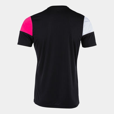 Camiseta manga corta hombre Crew V negro rosa blanco