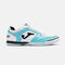 Zapatillas f&uacute;tbol sala Top Flex 26 indoor turquesa fl&uacute;or blanco