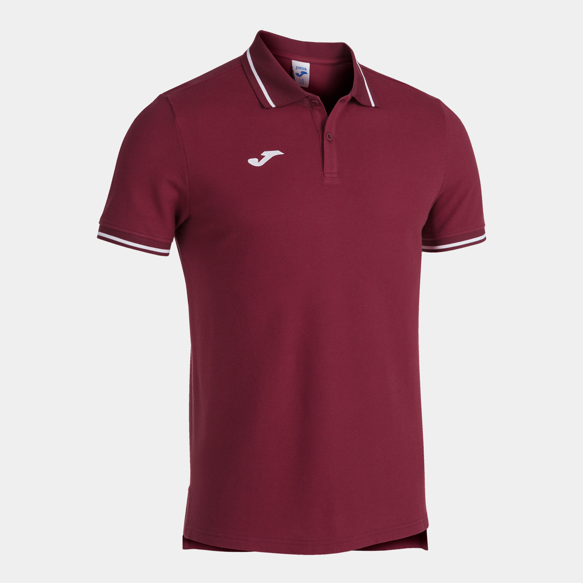 Polo manga corta hombre Confort II burdeos JOMA