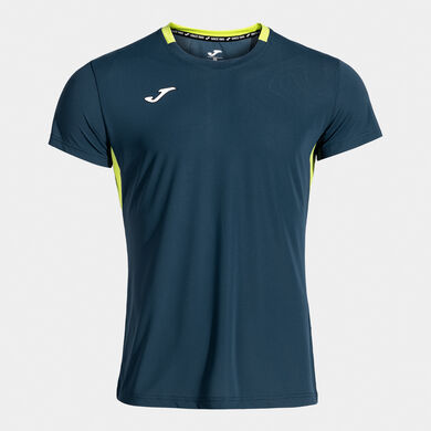 Shirt short sleeve man Smash navy blue lime