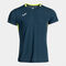 Shirt short sleeve man Smash navy blue lime